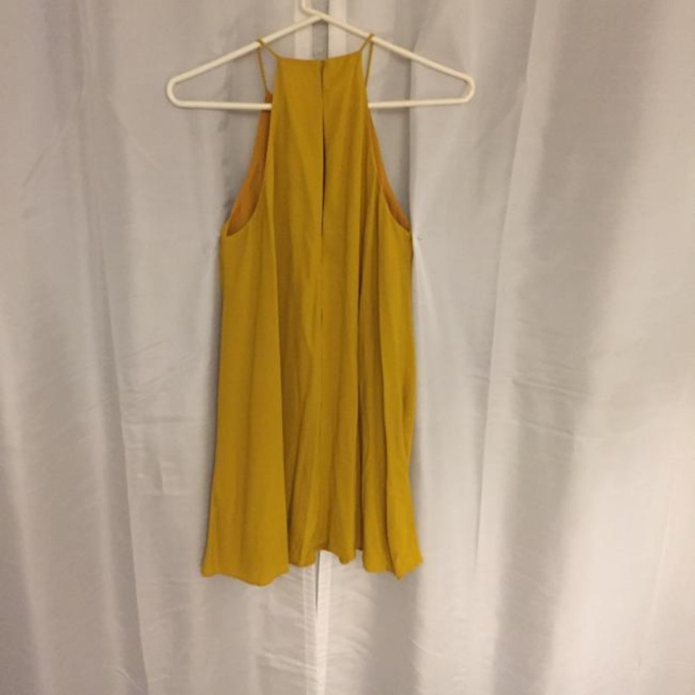 Mustard Flowy Summer Dress